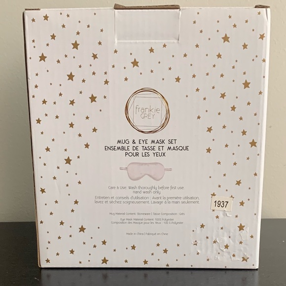 Frankie Grey mug & eye mask set NIB - Picture 6 of 6